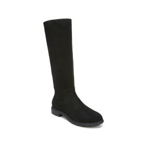 DR SCHOLLS Womens Black New Start Round Toe Block Heel Riding Boot 6.5 M WC